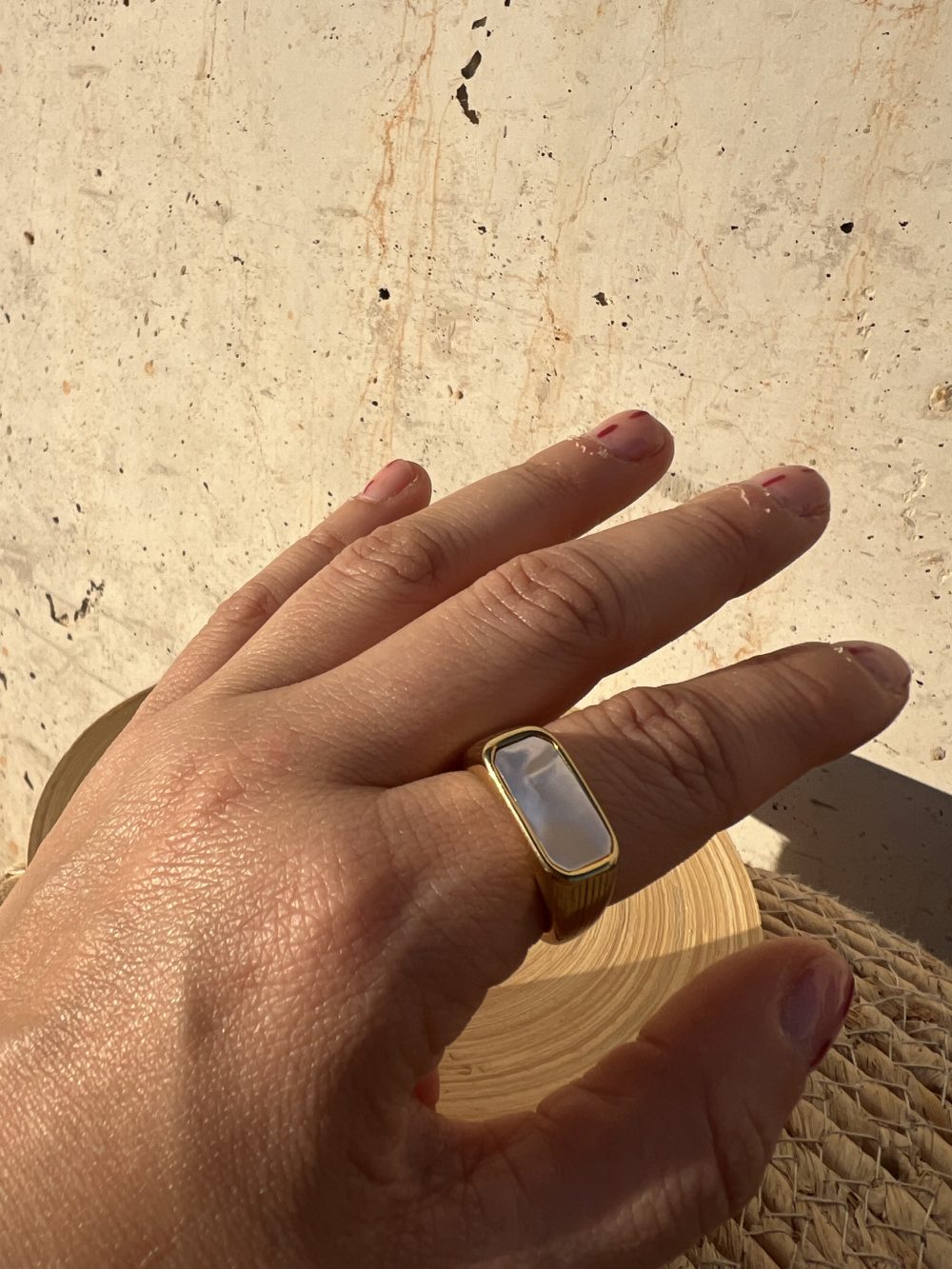 Anillo sello nácar - Imagen 4